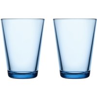 Iittala - Kartio Trinkglas 40 cl, aqua (2er-Set) von Iittala