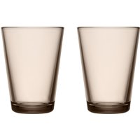 Iittala - Kartio Trinkglas 40 cl, leinen (2er-Set) von Iittala