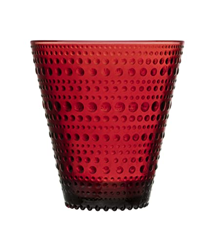 Iittala 1020849 Kastehelmi 2-er Set Becher, 30cl, cranberry, Glas von Iittala