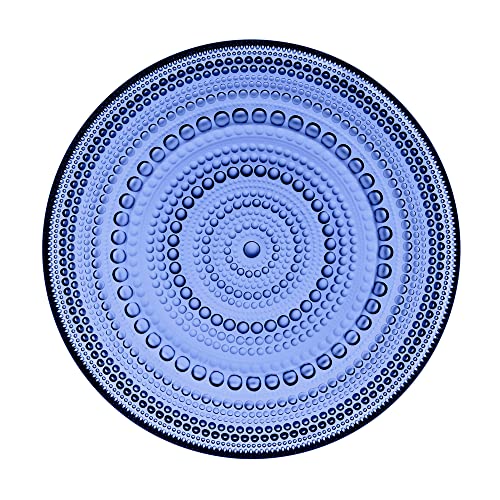 Iittala Kastehelmi Teller aus Glas in der Farbe Ultramarinlau, Durchmesser: 17cm, 1066656, Blau, 3 von Iittala