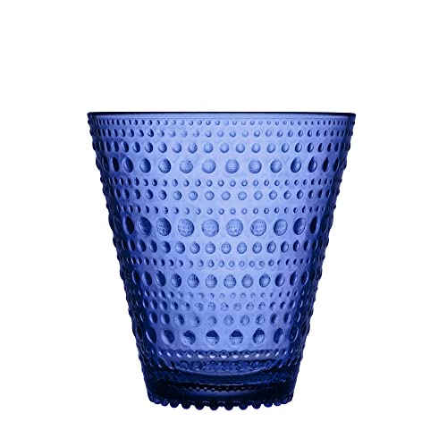 Iittala Kastehelmi Trinkgläser 2er Set Spülmaschinenfest in der Farbe Ultramarineblau, 300ml, 1066654 von Iittala