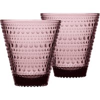 Iittala - Kastehelmi Trinkglas 30 cl, violett (2er-Set) von Iittala