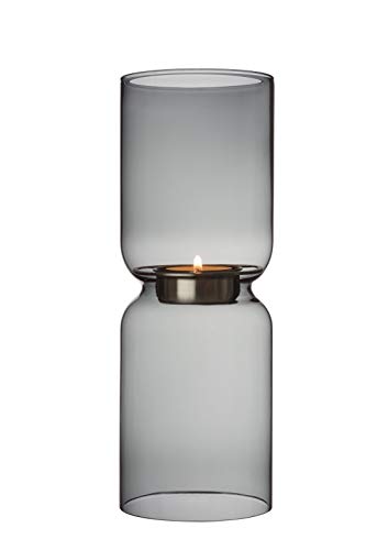 Iittala Kerzenhalter Lantern Glas grau, 25cm von Iittala