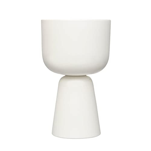 Iittala Nappula Blumentopf aus Keramik in der Farbe Weiß, Maße: 15,5cm x 19cm x 32cm, 1059792 von Iittala