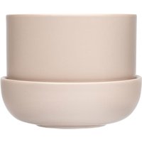 Iittala - Nappula Blumentopf mit Untersetzer, 170 x 130 mm, beige von Iittala