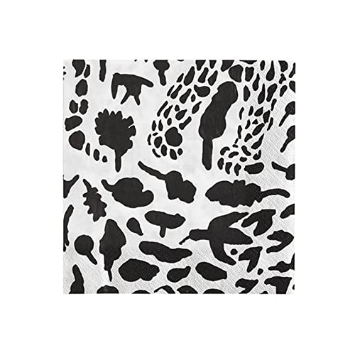 Iittala Oiva Toikka Papierservietten Cheetah 33x33cm, Schwarz von Iittala