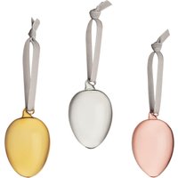 Iittala - Ostereier aus Glas, grau / gelb / rosa (3er-Set) von Iittala
