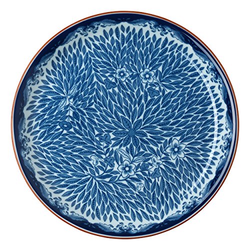 Iittala Rörstrand Ostindia Floris Teller mit Blumendecor in der Farbe Blau mit einem Durchmesser von 20cm, 1012348 von Iittala