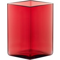 Iittala - Ruutu Vase 115 x 140 mm, cranberry von Iittala