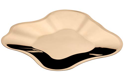 Iittala Schale Aalto 18.2 x 18.2 x 5 cm Gold aus Edelstahl von Iittala