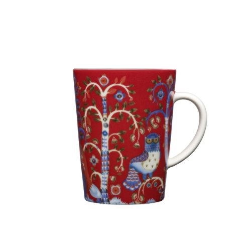 Iittala - Taika - Becher mit Henkel/Henkelbecher/Kaffeetasse - rot - Porzellan - 0,4l von Iittala