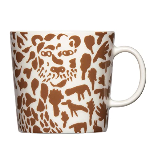 Iittala Tasse Oiva Toikka Cheetah in der Farbe: braun, aus Porzellan hergestellt, Fassungsvermögen: 400 ml, 1067019 von Iittala
