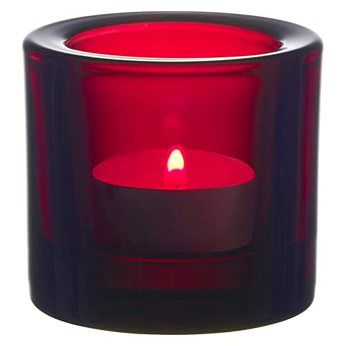Iittala Teelichthalter, Glas, Rot, 6.5 cm von Iittala
