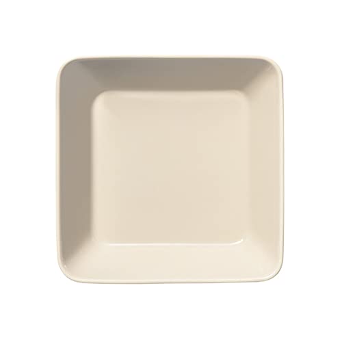 Iittala Teema Quadratischer Teller Schale aus Porzellan in der Farbe Beige, Maße: 16,4cm x 16,4cm x 4,4cm, 1061229 von Iittala