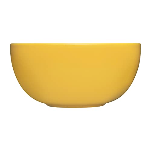 Iittala Teema Schale aus Porzellan in der Farbe Honiggelb mit einem Fassungsvermögen von 3,4L, Maße: 23,6cm x 23,6cm x 11,6cm, 1061232 von Iittala