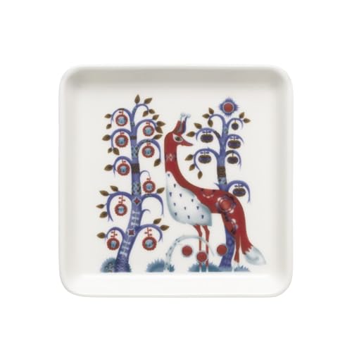 Iittala Teller Quadrat Taika aus Vitroporzellan, Farbe: Bunt, Maße: 12x12x1,9 cm, 1070926 von Iittala