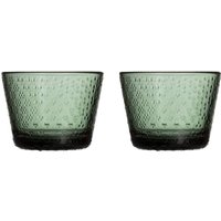 Iittala - Tundra Trinkglas 16 cl, tannengrün (2er-Set) von Iittala