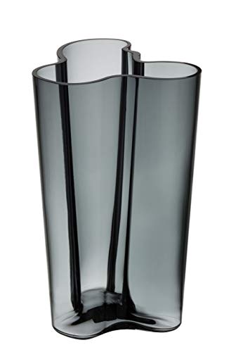 Iittala Vase Aalto 251 mm Grau aus Glas von Iittala