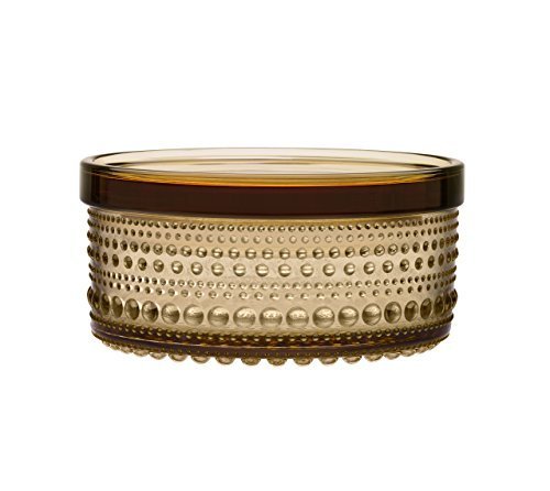 Iittala- Vorratsglas - Kastehelmi - Glas - Wüstenbraun - (DxH) 11,6x5,7cm von Iittala
