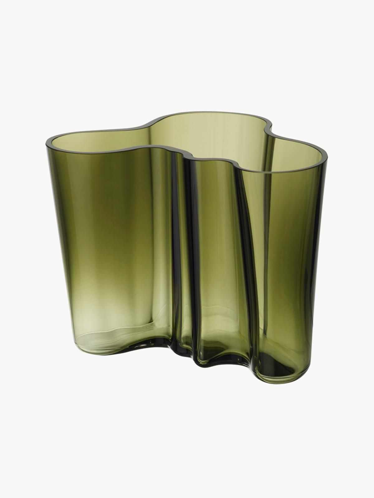 Mundgeblasene Vase Alvar Aalto, H 16 cm von iittala