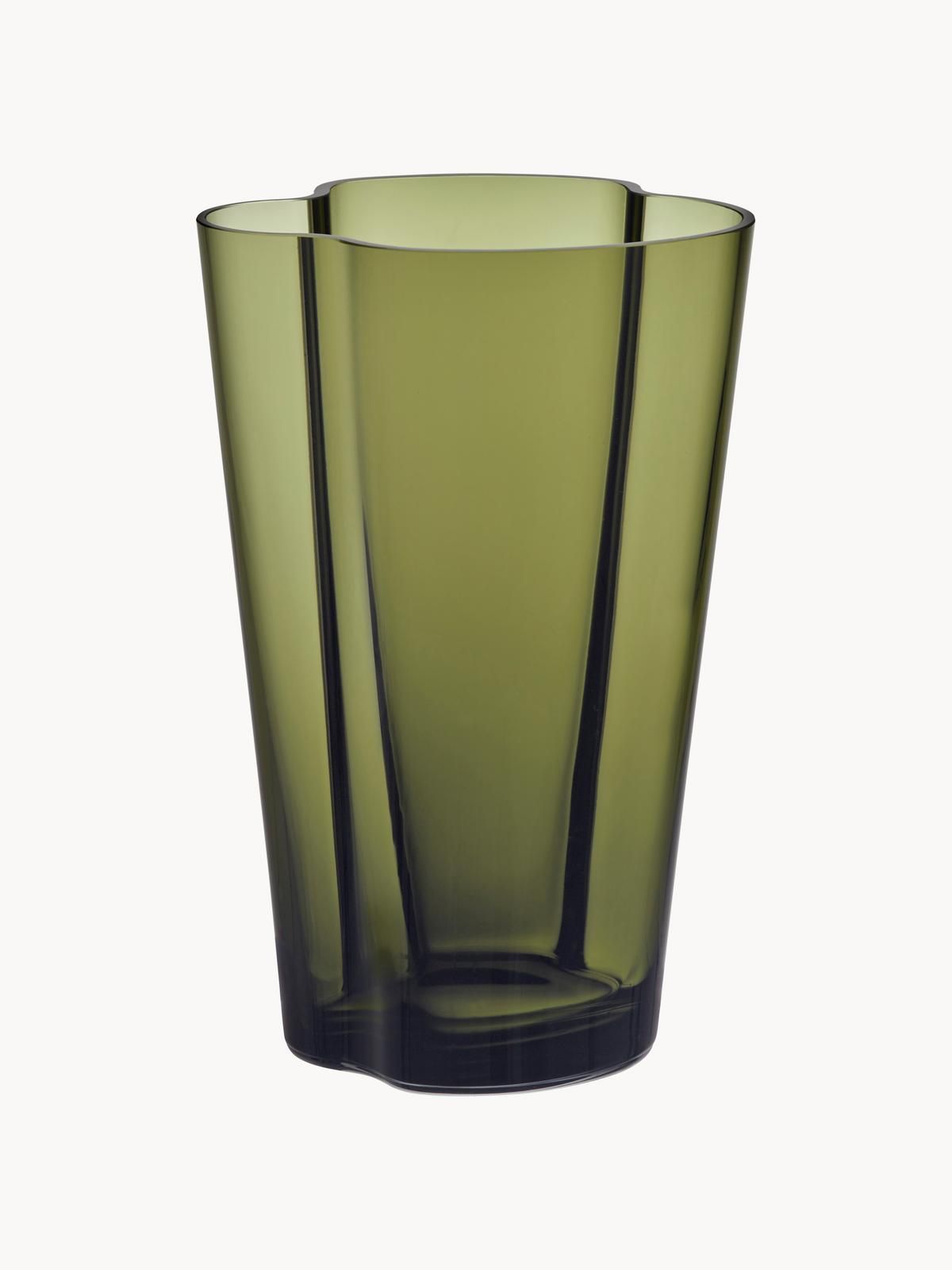 Mundgeblasene Vase Alvar Aalto, H 22 cm von iittala