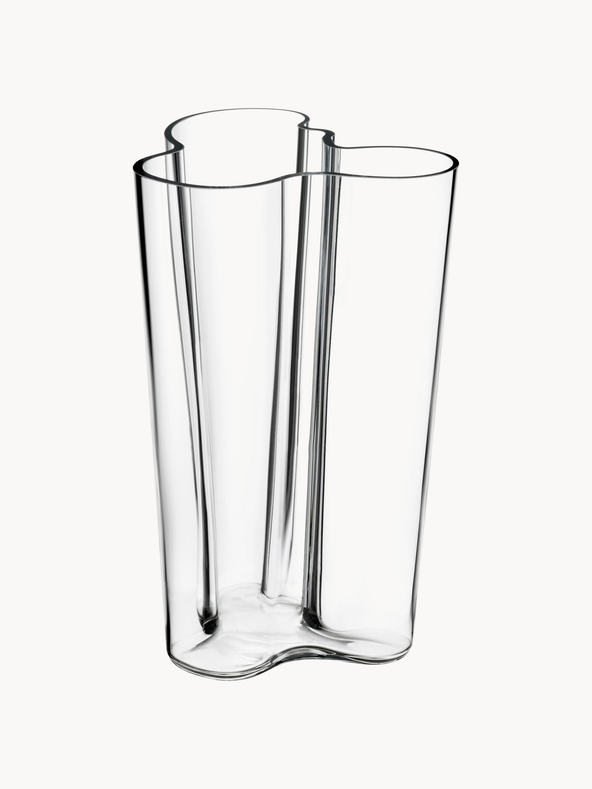 Mundgeblasene Vase Alvar Aalto, H 25 cm von iittala