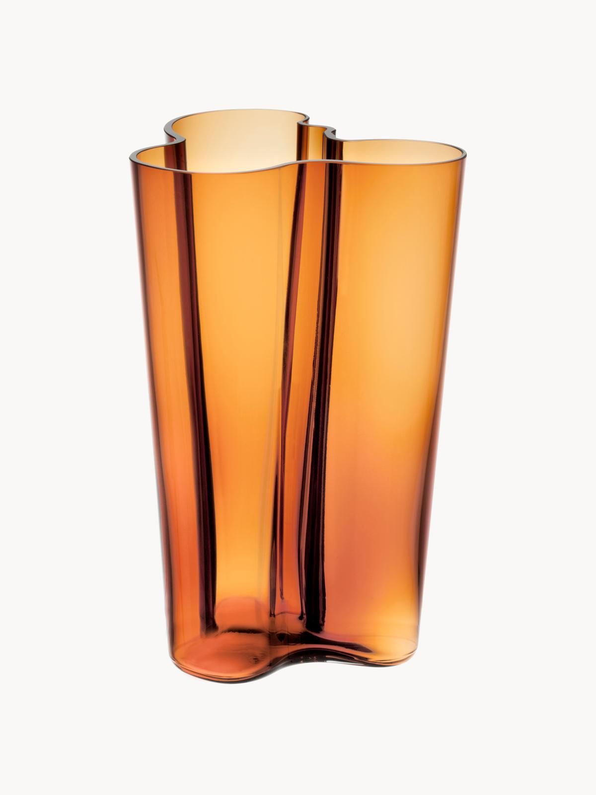 Mundgeblasene Vase Alvar Aalto, H 25 cm von iittala