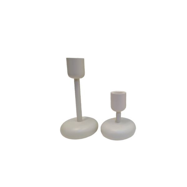 Nappula 2er-Set Kerzenhalter aus lackiertem Stahl, Iittala Nappula 2er-Set Kerzenhalter aus lackiertem Stahl, Iittala von Iittala