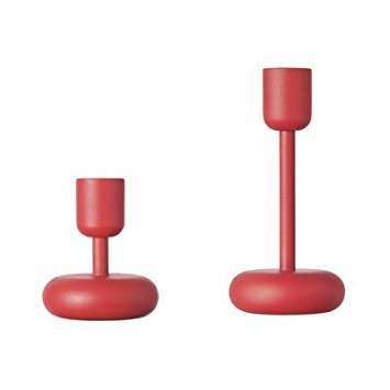 Nappula rot Kerzenleuchter, Set 2 von iittala von Iittala