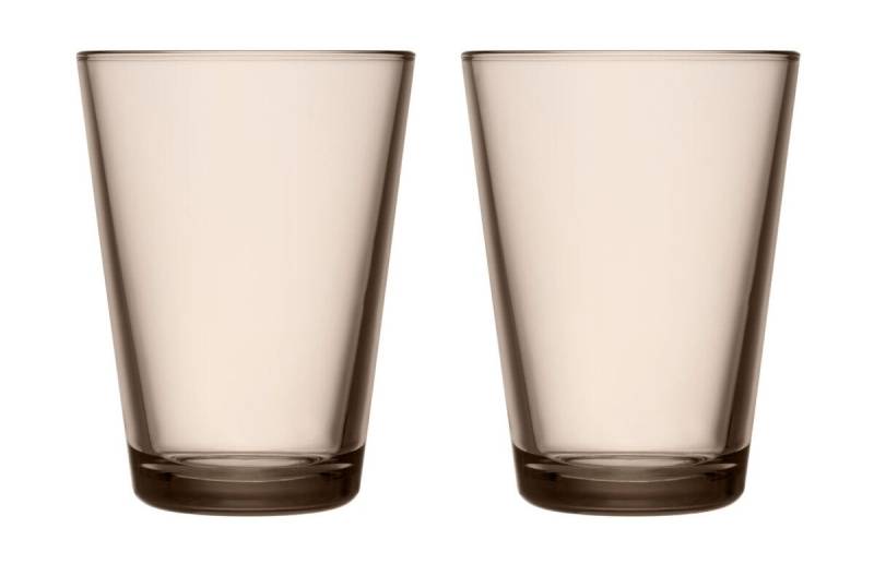 Trinkglas 2er-Set 0,4 l Kartio Linen von Iittala