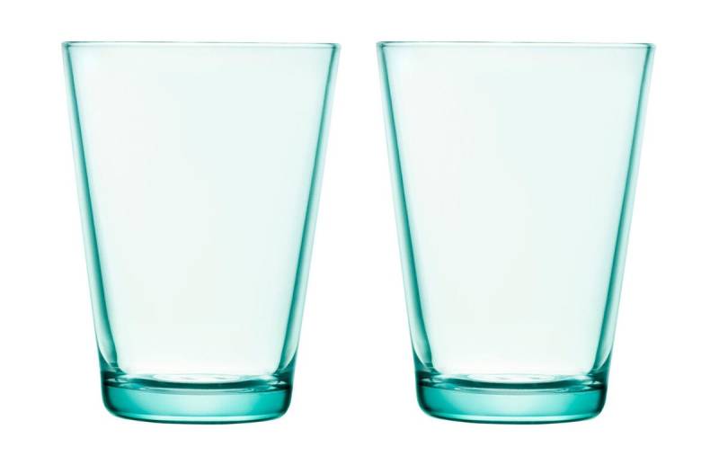 Trinkglas 2er-Set 0,4 l Kartio Wassergrün von Iittala