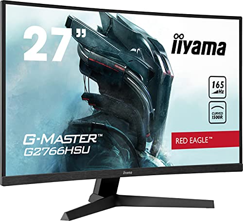 iiyama G-MASTER Red Eagle G2766HSU-B1 Curved 68,5cm 27" VA LED Gaming Monitor Full-HD HDMI DP USB2.0 1ms 165Hz FreeSync-Premium schwarz von iiyama