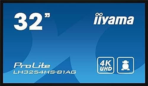 iiyama Prolite LH3254HS-B1AG 80cm 31.5" Digital Signage Display IPS LED Panel FullHD VGA DVI HDMI DP in/Out USB2.0 RS-232c RJ45 Mediaplayer Android-OS WiFi Micro-SD Slot 24/7 schwarz von iiyama