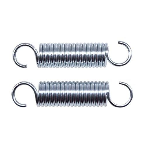 IkErna 1–5 Stück Zylindrisch Spiralförmige Zugfedern Mit S-Haken Aus Edelsta304 Federn, Drahtdurchmesser 1,0 Mm/70Mm (2Pcs)/8Mm von IkErna