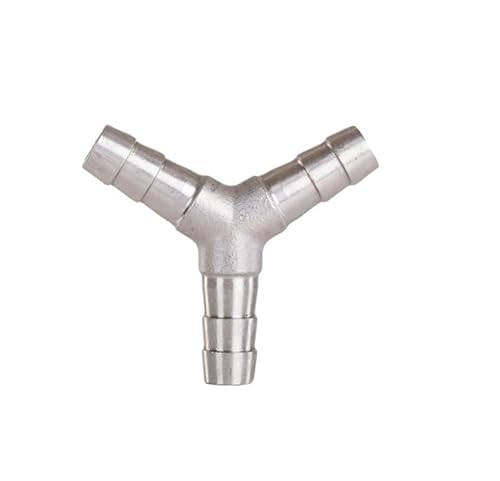 IkErna 1 Stück 6 Mm 8 Mm 10 Mm 12 Mm 13,0 Mm 14 Mm 15 Mm 16 Mm 19 Mm 20 Mm Schlauchverbinder Mit T-Stück, Y-T-Stück, Typ 3, Dreiwege-Rohrverbinder Aus Edelsta304/32Mm/Y-Type von IkErna