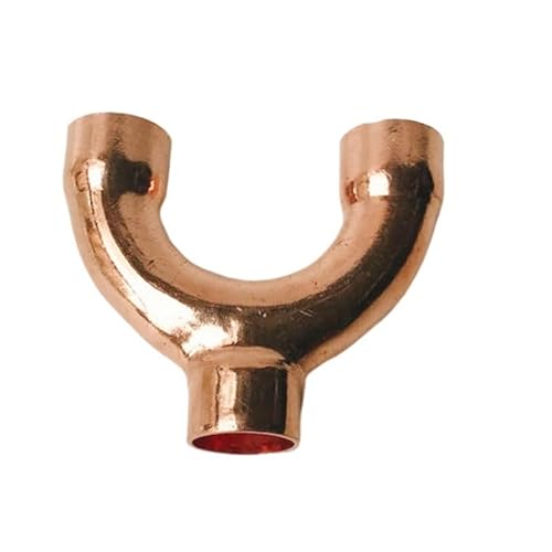 IkErna 1 Stück 9,52–42 Mm Kupferfitting, Gleich Groß, Y-Typ, 3-Wege-Muffenschweiß-Rohrverbinder, Für Klimaanlagen Und Kältetechnik/28.6Mm von IkErna