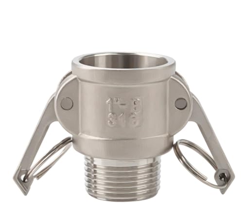 IkErna 1 Stück A-Dp-Typ Homebrew Camlock-Adapterkupplungen Mpt Fpt X Schlauchanschluss Edelsta304 Typ a B C D E F Dc Dp/B Type/1" von IkErna