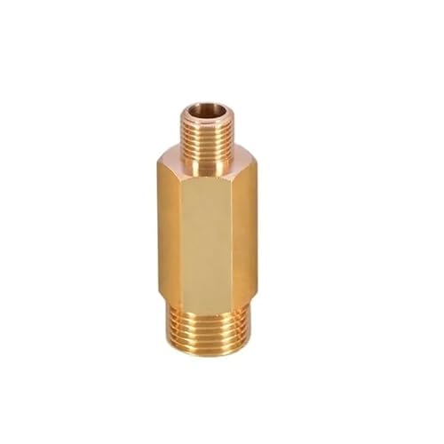 IkErna 1 Stück Messing Verlängerte Direkte 1/8 1/4 3/8 1/2 Zoll Verlängerungsrohrdurchmesser-Reduzierung Umrechnung Außengewinde Kupferfittings/Fb-5-10/ Size von IkErna