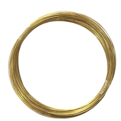 IkErna 10 M Messingdraht 1,1-2 Mm Durchmesser Runder Kupferdraht Gold Messing Draht Für Perlenhandwerksarbeiten/1.2Mm IkErna 10 M Messingdraht 1,1-2 Mm Durchmesser Runder Kupferdraht Gold Messing Draht Für Perlenhandwerksarbeiten/1.2Mm von IkErna