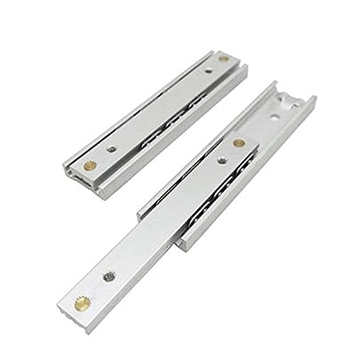 IkErna 1Pair Short Aluminum 2 Fold Ball Beadrawer Slide Jewelry Box Electronic Product/Color/L140Mm IkErna 1Pair Short Aluminum 2 Fold Ball Beadrawer Slide Jewelry Box Electronic Product/Color/L140Mm von IkErna
