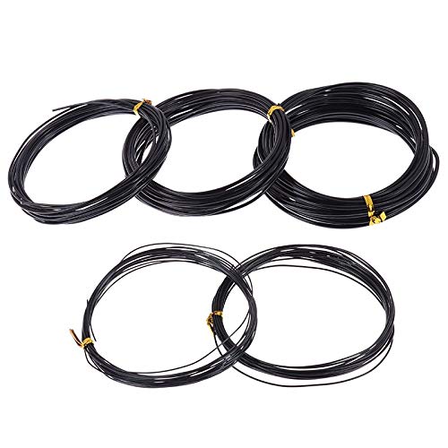 IkErna 1Pc Total 5M Black Bonsai Wire Anodized Aluminum Bonsai Training Wire, 5 Sizes (1.0Mm, 1.5Mm, 2.0Mm, 2.5Mm, 3.0Mm) For Plant Shapes/3.0Mm von IkErna