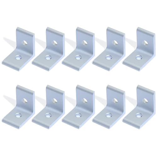 IkErna 2 Hole Black 90 Degree Inside Corner Bracket Kit,For Aluminum Extrusion Profile Black/Silver 2020 3030 4040 4545 Corner Bracket/10Pcs 30S Sier IkErna 2 Hole Black 90 Degree Inside Corner Bracket Kit,For Aluminum Extrusion Profile Black/Silver 2020 3030 4040 4545 Corner Bracket/10Pcs 30S Sier von IkErna