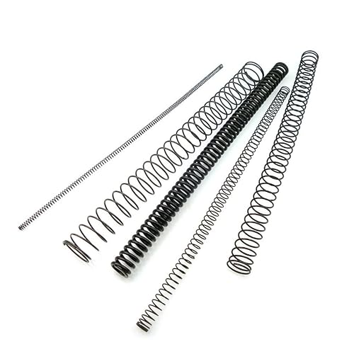 IkErna 2 Stück Druckfedern, Drahtdurchmesser 0,30 Mm, 0,4 Mm, 0,5 Mm, 0,6 Mm, 0,7 Mm, 0,8 Mm, Länge 305 M, Schwarz, 65 M, Kleine Stahlfeder/Color/0.6 * 6 * 305Mm von IkErna