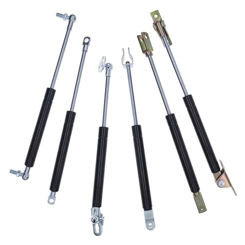 IkErna 2 Stück Gasfedern, 18 X 8 Stangen, 50–500 N/5–50 Kg, 200 Mm Hubkraft-Hebeunterstützung Für Schrankscharniere Mit 500 Mm Lochabstand/500-200-50N/C Bracket von IkErna