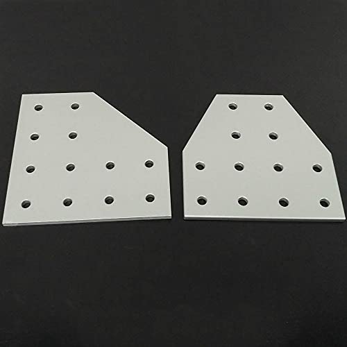 IkErna 2Pcs Plate Corner Angle Bracket Connection Joint Strip 12 Holes Silver Joint Board For 4040/6060 Double Groove Aluminum Profile/L For 3060 And 6060 IkErna 2Pcs Plate Corner Angle Bracket Connection Joint Strip 12 Holes Silver Joint Board For 4040/6060 Double Groove Aluminum Profile/L For 3060 And 6060 von IkErna