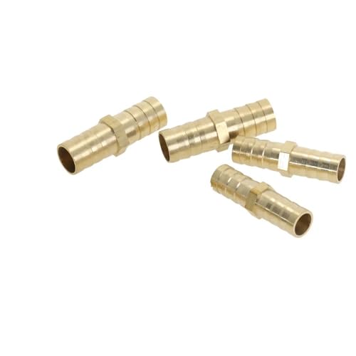 IkErna 4 Stück Messing-Verbindungsstück, T-X-Y-U-Schlauchverschraubung, 4 Mm, 6 Mm, 8 Mm, 10 Mm, 12 Mm Kupfer-Stecknippel, Verbindungsadapter/2Way-U/14Mm Barb von IkErna