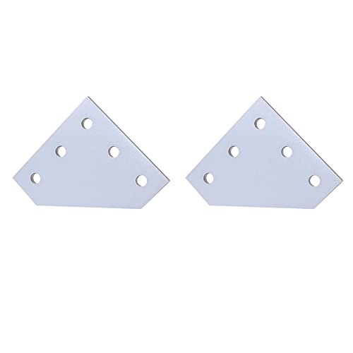 IkErna 5 Hole 90 Degree Joint Board Plate Corner Angle Bracket Connection Joint Strip,For 2020 Aluminum Profile 3D Printere/White * 2Pcs IkErna 5 Hole 90 Degree Joint Board Plate Corner Angle Bracket Connection Joint Strip,For 2020 Aluminum Profile 3D Printere/White * 2Pcs von IkErna