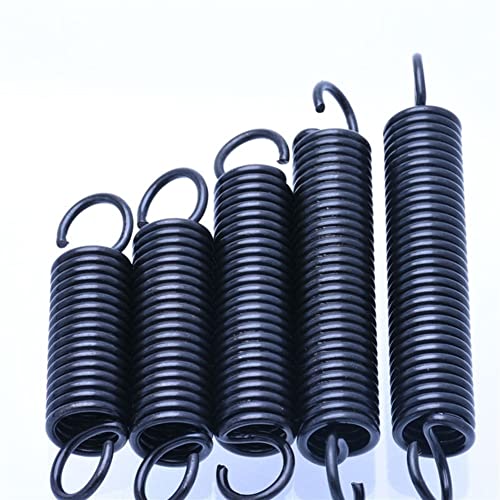 IkErna 5 Kleine Zugfedern Mit Haken, Außendurchmesser 8 Mm, Drahtdurchmesser 1 Mm, Länge 20–60 Mm, Stahlzugfeder/1 * 8 * 35Mm von IkErna