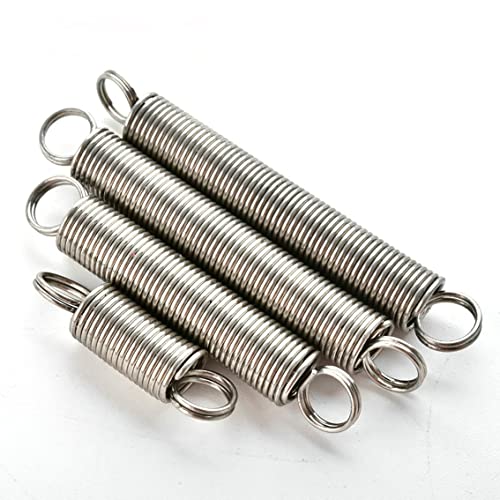IkErna 5 Stück Zugfedern Aus Edelsta304, 1 Mm, Mit Doppelhaken, Drahtdurchmesser 1 Mm, Außendurchmesser 6–8 Mm, Länge 20–60 Mm/1 * 8 * 50Mm von IkErna