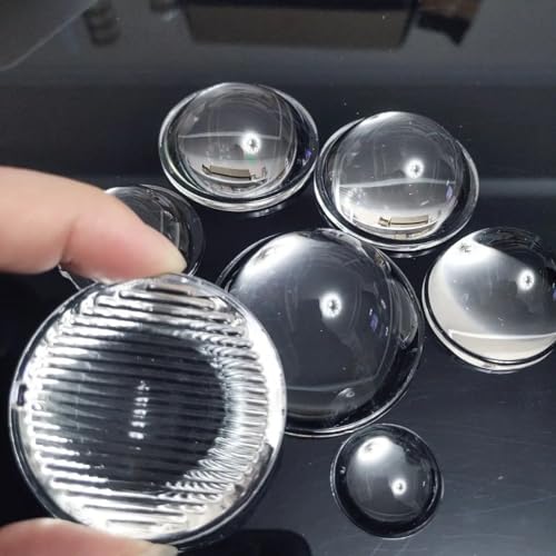 IkErna 60 Mm Plankonvexe Streifenlinse Aus Optischem Glas Für Led-Taschenlampen, Autoscheinwerfer, Projektionslicht/D60H24.5Mm-4Pcs von IkErna